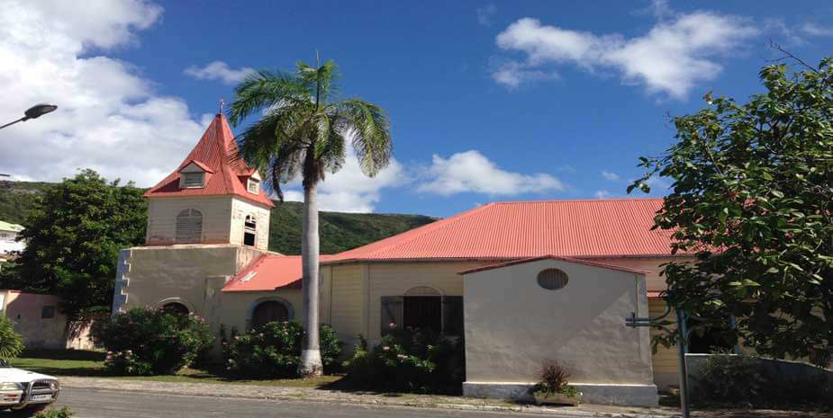 Eglise du village de beausejour la désirade