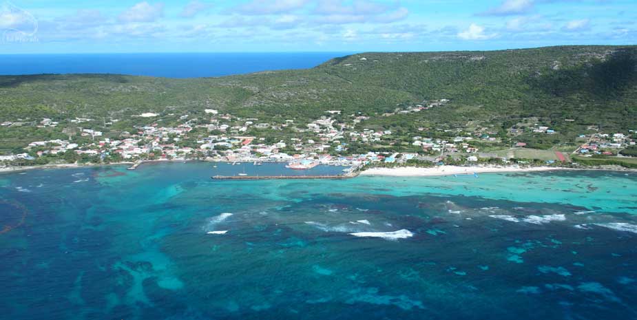 Vue aerienne du port de beausejour