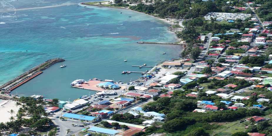 vue aerienne du village de beausejour